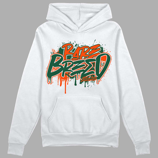 Dunk Low Team Dark Green Orange DopeSkill Hoodie Sweatshirt Rare Breed Graphic - White