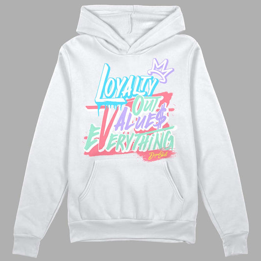 Candy Easter Dunk Low DopeSkill Hoodie Sweatshirt LOVE Graphic - White 