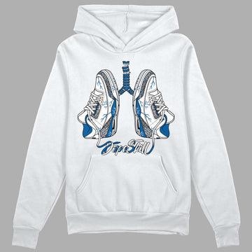 Jordan 3 Retro Wizards DopeSkill Hoodie Sweatshirt Breathe Graphic Streetwear - White 