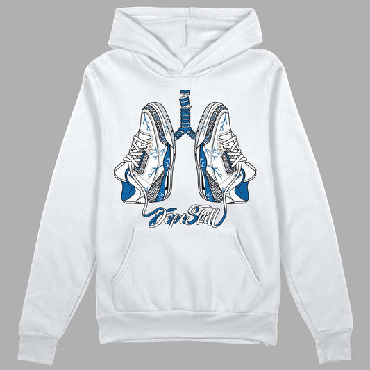 Jordan 3 Retro Wizards DopeSkill Hoodie Sweatshirt Breathe Graphic Streetwear - White 