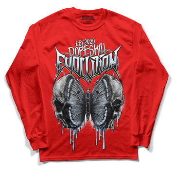 Cherry 11s DopeSkill Varsity Red Long Sleeve T-Shirt DopeSkill Evolution Graphic