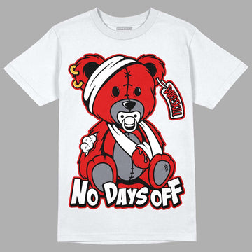 Gym Red 9s DopeSkill T-Shirt Hurt Bear Graphic - White 