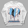 Travis Scott x Jordan 4 Retro 'Cactus Jack' DopeSkill Long Sleeve T-Shirt Juneteenth Heart Graphic Streetwear - White 