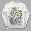 Jordan 4 Retro SE Craft Photon Dust DopeSkill Long Sleeve T-Shirt No Days Off Graphic Streetwear - White 