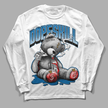 Messy Room 4S DopeSkill Long Sleeve T-Shirt Sick Bear Graphic - White