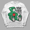 Jordan 3 WMNS “Lucky Green” DopeSkill Long Sleeve T-Shirt Love Kills Graphic Streetwear - White