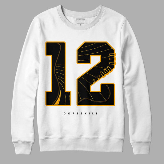 Black Taxi 12s DopeSkill Sweatshirt No.12 Graphic - White 