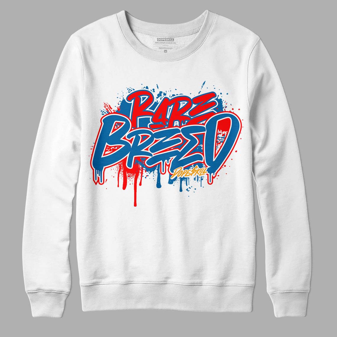 Messy Room 4S DopeSkill Sweatshirt Rare Breed Graphic - White