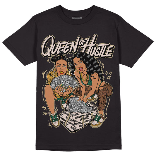 Safari Dunk Low DopeSkill T-Shirt Queen Of Hustle Graphic - Black