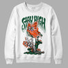 Dunk Low Team Dark Green Orange DopeSkill Sweatshirt Stay High Graphic - White