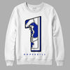 Racer Blue White Dunk Low DopeSkill Sweatshirt No.1 Graphic - White 