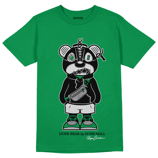 AJ 3 Pine Green DopeSkill Pine Green T-shirt Sneaker Bear Graphic