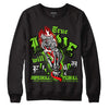 Neon Green Collection DopeSkill Sweatshirt True Love Will Kill You Graphic - Black