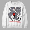 Fire Red 9s DopeSkill Sweatshirt Love Kills Graphic - White 