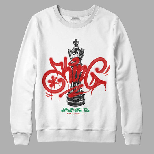 Black History Collection DopeSkill Sweatshirt King Chess Graphic - White 