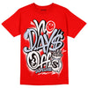 Cherry 11s DopeSkill Varsity Red T-shirt No Days Off Graphic - Red