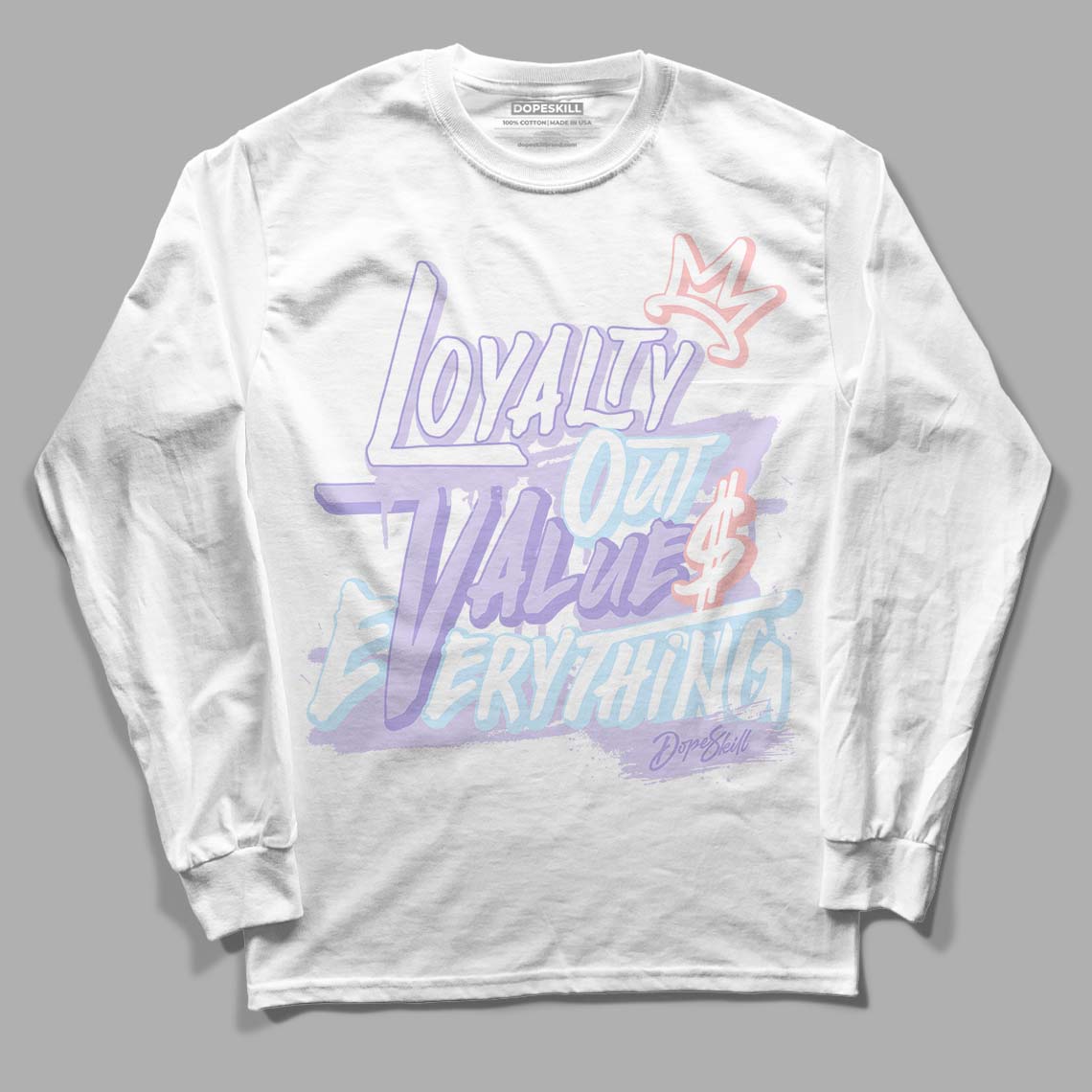 Easter Dunk Low DopeSkill Long Sleeve T-Shirt LOVE Graphic - White 