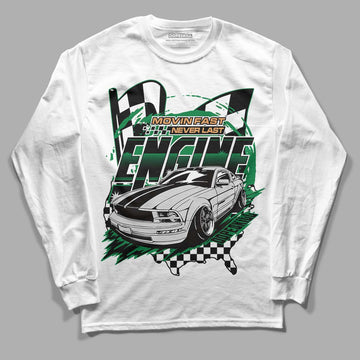 Nike SB x Jordan 4 “Pine Green” DopeSkill Long Sleeve T-Shirt ENGINE Tshirt Graphic Streetwear - White