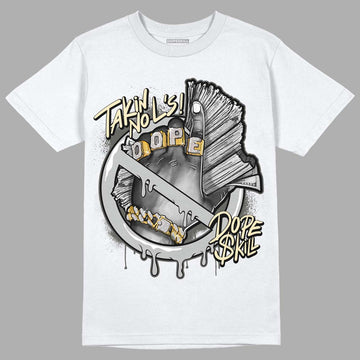 Jordan 4 Retro SE Craft Photon Dust DopeSkill T-Shirt Takin No L's Graphic Streetwear  - White