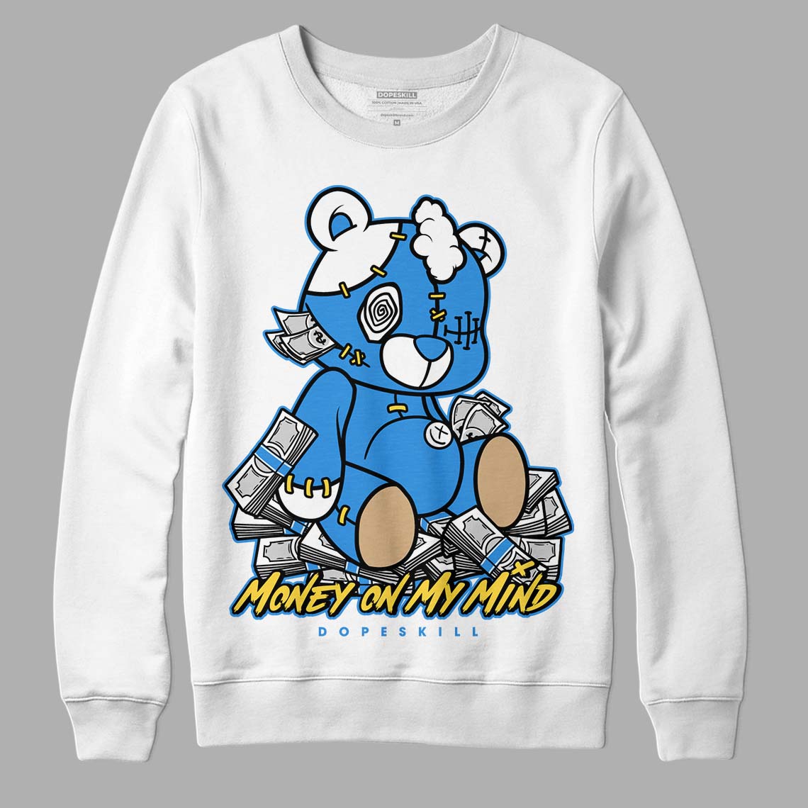 SB Dunk Low Homer DopeSkill Sweatshirt MOMM Bear Graphic - White