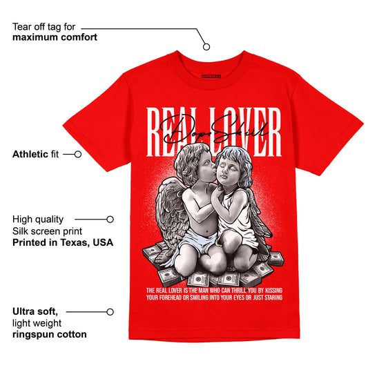 Cherry 11s DopeSkill Varsity Red T-shirt Real Lover Graphic