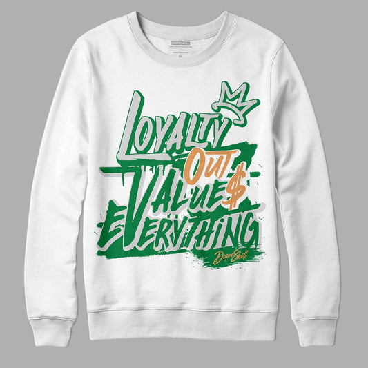 Nike SB x Jordan 4 “Pine Green” DopeSkill Sweatshirt LOVE Graphic Streetwear - White