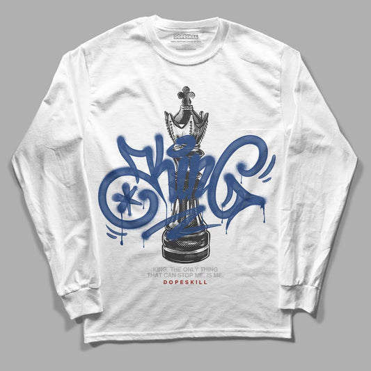 Jordan 13 French Blue DopeSkill Long Sleeve T-Shirt King Chess Graphic Streetwear