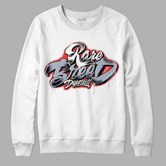 Jordan 3 Retro White Cement Reimagined DopeSkill Sweatshirt Rare Breed Type Graphic Streetwear - White