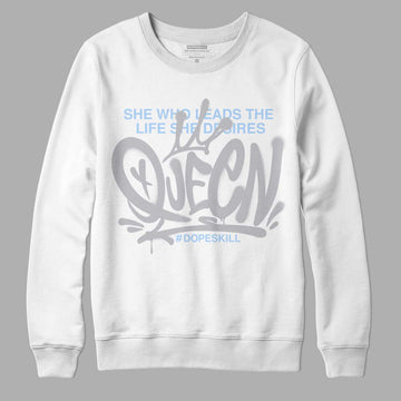 Jordan 11 Retro Low Cement Grey DopeSkill Sweatshirt Queen Graphic Streetwear - White