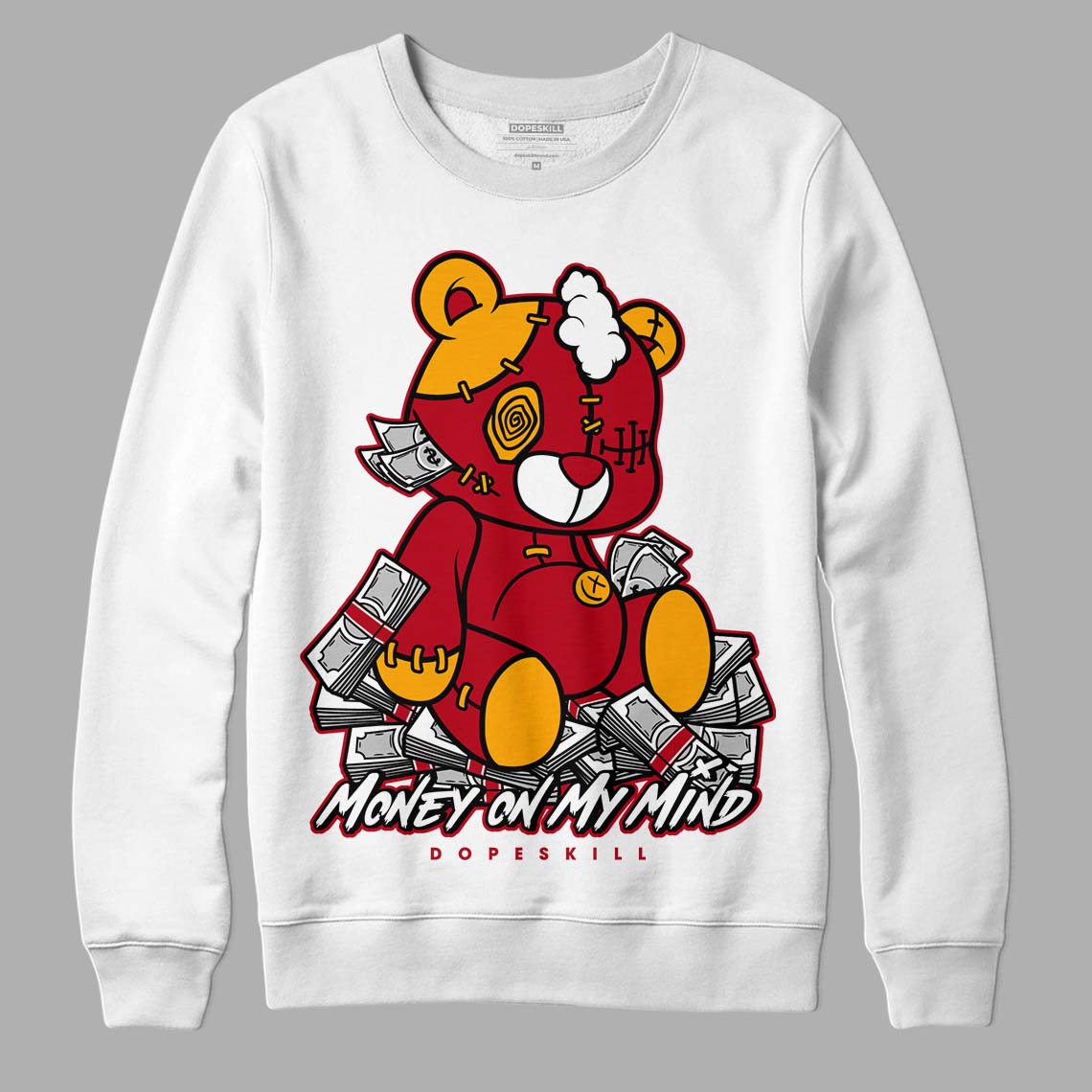 Cardinal 7s DopeSkill Sweatshirt MOMM Bear Graphic - White 