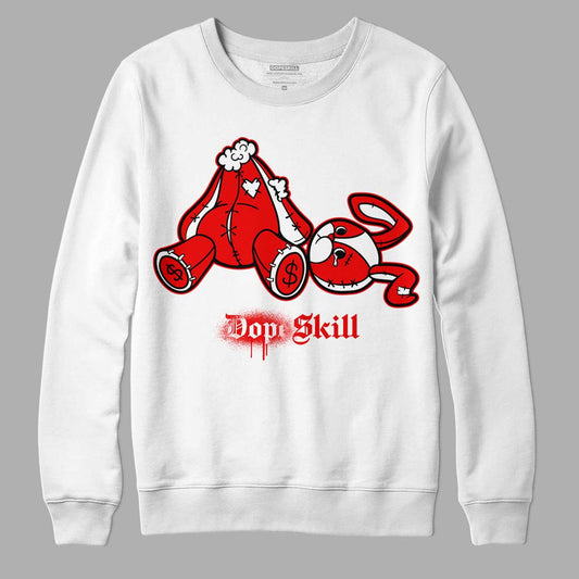 Cherry 11s DopeSkill Sweatshirt Don’t Break My Heart Graphic - White