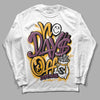 Brotherhood 1s High OG DopeSkill Long Sleeve T-Shirt No Days Off Graphic - White 