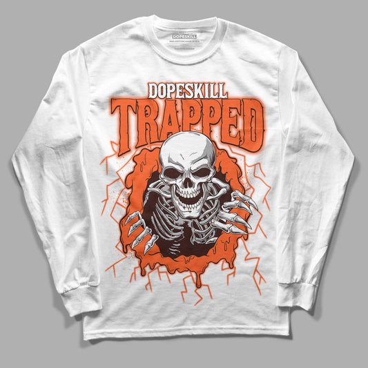 Starfish 1s DopeSkill Long Sleeve T-Shirt Trapped Halloween Graphic - White