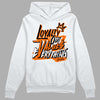 Orange Black White DopeSkill Hoodie Sweatshirt LOVE Graphic - White 