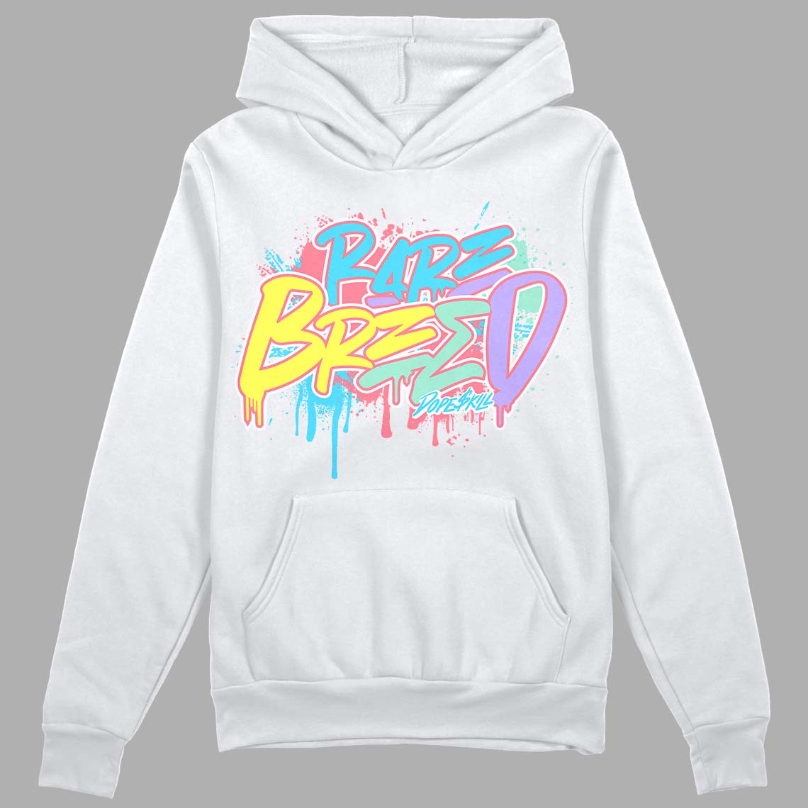 Candy Easter Dunk Low DopeSkill Hoodie Sweatshirt Rare Breed Graphic - White 