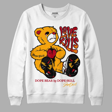 Cardinal 7s DopeSkill Sweatshirt Love Kills Graphic - White 