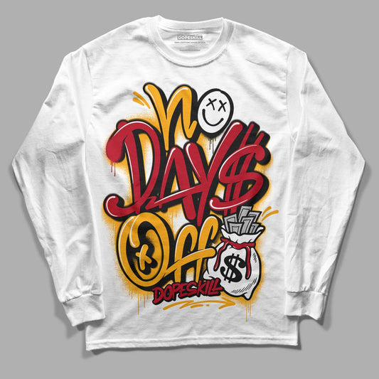 Cardinal 7s DopeSkill Long Sleeve T-Shirt No Days Off Graphic - White 