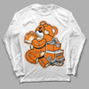 Wmns Dunk Low 'Magma Orange DopeSkill Long Sleeve T-Shirt Bear Steals Sneaker Graphic Streetwear - White