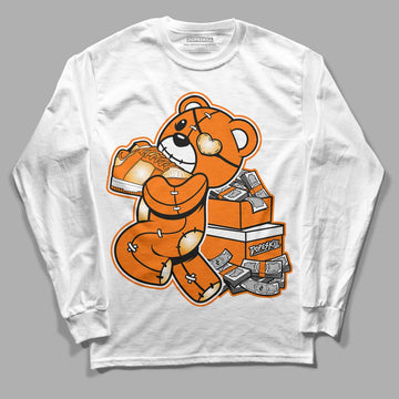 Wmns Dunk Low 'Magma Orange DopeSkill Long Sleeve T-Shirt Bear Steals Sneaker Graphic Streetwear - White