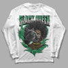 Jordan 2 Retro Lucky Green  DopeSkill Long Sleeve T-Shirt New Black Queen Graphic Streetwear - White 