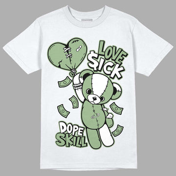 Seafoam 4s DopeSkill T-Shirt Love Sick Graphic - White 