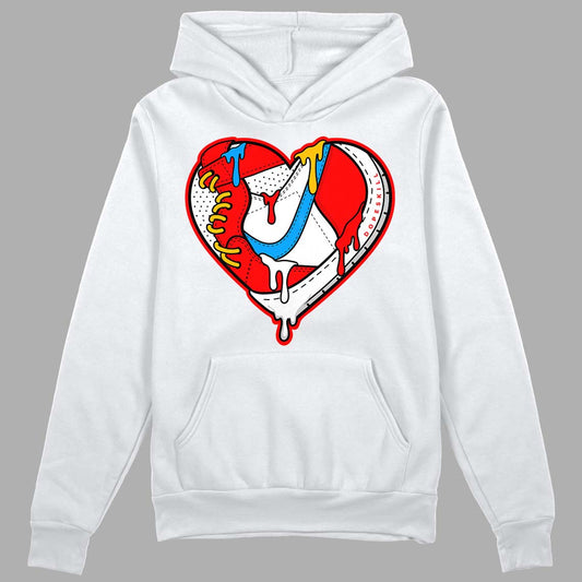 Fruity Pebbles Dunks DopeSkill Hoodie Sweatshirt Heart Jordan Graphic - White