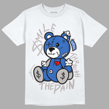 True Blue 1s DopeSkill T-Shirt BEAN Graphic - White