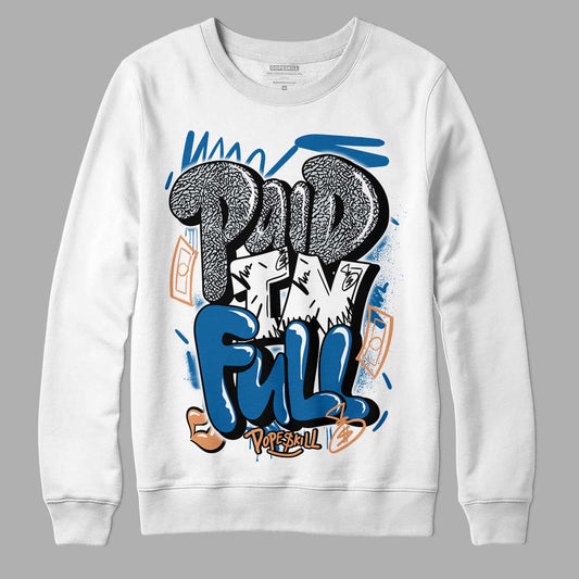 Jordan 3 Retro Wizards DopeSkill Sweatshirt New Paid In Full Graphic Streetwear - White