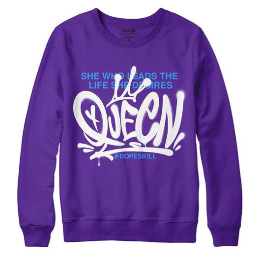 Court Purple 13s DopeSkill Purple Sweatshirt Queen Graphic