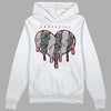 Jordan 5 Retro P51 Camo DopeSkill Hoodie Sweatshirt Slime Drip Heart Graphic Streetwear - White 
