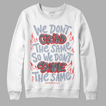 Jordan 3 Retro White Cement Reimagined DopeSkill Sweatshirt Grind Shine Graphic Streetwear - White