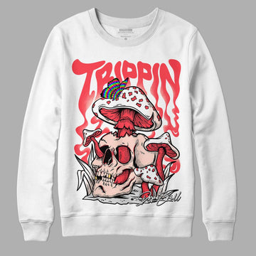 Atmosphere 6s Low DopeSkill Sweatshirt Trippin Graphic - White 