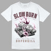 Dunk Low Night Maroon and Medium Soft Pink DopeSkill T-Shirt Slow Burn Graphic Streetwear - White