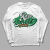 Nike SB x Jordan 4 “Pine Green” DopeSkill Long Sleeve T-Shirt Rare Breed Type Graphic Streetwear - White